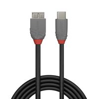 Lindy 2m USB 3.2 Typ C an Micro-B Kabel, Anthra Line