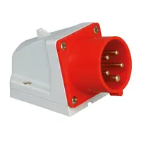 Kopp 171800007 CEE Wandstecker, 5-polig, 16 A, 400 V, rot