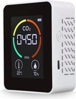 3 in 1 Kohlendioxid-Detektor Luftqualitaetsmonitor Temperatur Luftfeuchtigkeit Luftanalysator für CO2 Digitales CO2-Messgeraet für Home Office 3 in 1 Kohlendioxid-Detektor Luftqualitaetsmonitor Temperatur Luftfeuchtigkeit Luftanalysator für CO2 Digitales CO2-Messgeraet für Home Office