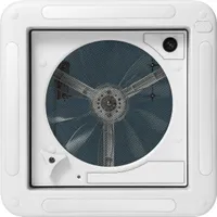 12V ventilátor do obytného automobilu, tichá prevádzka, účinná cirkulácia vzduchu, BIELY