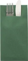 Sovie HORECA Besteckserviette Dunkelgrün aus Linclass® Airlaid 40 x 40 cm, 1/8 Falz, 75 Stück