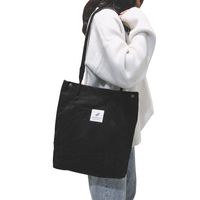 Cord Totes Bag Schulter Handtaschen Große Kapazität Einkaufstasche mit Innentasche für Frauen Mädchen Wiederverwendbare Tragetasche