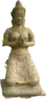 Schöne Tempeltänzerin aus Steinguss perfekt für den Garten die Terrasse oder den Vorgarten ist Frostfest Witterungsbeständig und Neu 94cm H, SU-2115