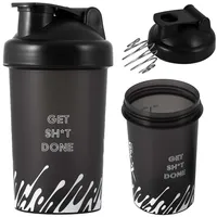 Šejker, Proteínový Bidon Pre Posilňovne, Blender Bottle 500 Ml Čierna