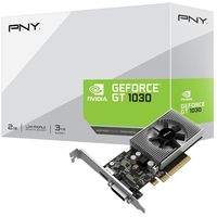PNY VCGGT10302PB, GeForce GT 1030, 2 GB, GDDR5, 64 Bit, 4096 x 2160 Pixel, PCI Express x16 3.0