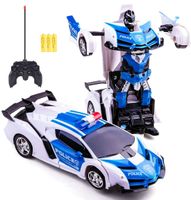 RC Transformer Auto Roboter 360 ° Drehbar Roboter Spielzeug Kinder gift 