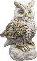 Gothic Deko Figur Steampunk Eule Uhu Vogel Kauz Schleiereule Schneeeule Skulptur 