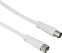 Hama 00205294 Koaxiální kabel 1,5 m F koaxiální bílý