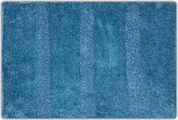 Badezimmer Teppich 60x40 cm Badematte Badvorleger Streifen Blau  WC Bad Duschvorleger Baumwolle Badteppich Badläufer Badezimmermatte Duschvorlage Waschbar