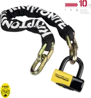 Kryptonite New York Fahgettaboudit Chain 1410 & New York Disc Yellow/Black Kette-Schloss