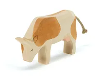 Ostheimer Figur Kuh braun fressend