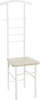 HAKU Möbel Herrendiener 80088 weiß Metall 46,0 x 119,0 cm