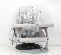 CAM Il Mondo del Bambino - art.S334/T247 - Booster-Sitz Idea - Hergestellt in Italien - perfekt von 6 bis 36 Monate - TEDDY GRAU