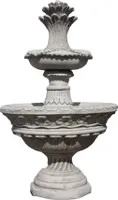 Schöner Springbrunnen perfekt für den Garten die Terasse oder den Vorgarten bestehend aus Steinguss ist Witterungsbeständig und Neu 170cm H, FD-37