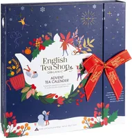 ETS - Teebuch Adventskalender mit Schleife "Christmas Night", 25 x BIO-Tees in Pyramidenbeutel