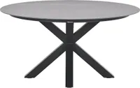 Lowland Tisch - Ø150 cm - carbon black - Centostone Napoli grey
