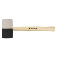 Topex Gummi Hammer 680gr schwarz / weiß 63mm Durchmesser