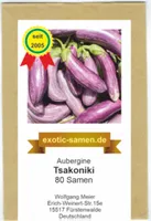 Aubergine - mittelspät - aus Griechenland - Tsakoniki - 80 Samen
