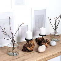 🕯️Echtholzwurzel Kerzenständer - Kerzenhalter auf einer echten Holzwurzel - mega Design - individuell gestaltbar mit Kerzen Deiner Wahl! 🕯️