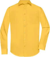 Klassisches Shirt aus pflegeleichtem Mischgewebe yellow, Gr. XL