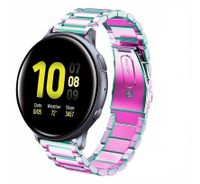 Strap-it Samsung Galaxy Watch Active / Active 2 Gliederamband (Regenbogen)
