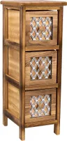 WANDERLUST DECO Braune Holzkommode 22x26x61h cm