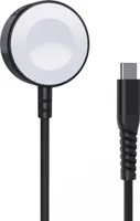 Choetech T319 Kabelloses Ladegerät, MFI, 5 W für Apple Watch + USB-C-Kabel, Schwarz