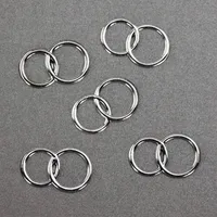 Oblique Unique Konfetti Doppelringe Ringe Streudeko Tischdeko Hochzeitsdeko - silber