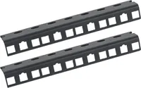 HMF 66804-02 Rackschiene für Serverschrank, 4U, 10 Zoll, Schwarz
