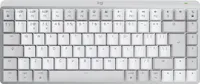 Logitech MX Mini Mechanical dla komputerów Mac - Bezprzewodowa - Bluetooth - Przełącznik mechaniczny - QWERTY - LED - Szara - Biała