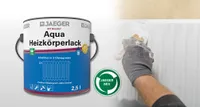 Jaeger 377 Aqua Heizkörperlack 2,5L weiß Hochglanz