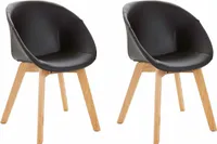 Baxter839 | Stuhl 2 PK Schwarz
