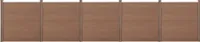 WPC zahradní plot se sloupky soukromí obrazovka větrná zábrana laťkový plot plot 183x879cm [neu.holz]