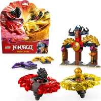 LEGO NINJAGO Drachen-Spinjitzu Battle Pack mit 2 Minifiguren - Ninja Spielzeug mit Spinner für Jungen und Mädchen ab 6 Jahren - Geschenkidee für Fans der TV-Serie "Aufstieg der Drachen" 71826