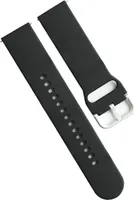 INF Schwarzes Silikon-Uhrenarmband für Fitbit Versa 2/Lite