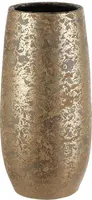 Mica Decorations Vase Clemente - 17x17x35 cm - Terrakotta - Gold
