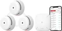 X-Sense Link+ Pro Smart Rauchmelder Bundle - 3 XS01-M Rauchmelders und SBS50 Basisstation - Funktioniert über App - WiFi - Funkverbindung