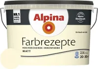 Alpina Wandfarbe Farbrezepte Ein Hauch von Gelb 2,5 l