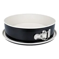 Schwarze Springform rund EUROHOME 26 cm mit glattem Hebeboden & auslaufsicherem Stahl mit Antihaftbeschichtung - Form Backform für Kuchen und Torten