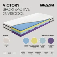 Benab Victory Sport&Active 25 Viscool Matrace 90 x 200 cm
