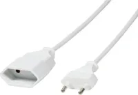 Napájací kábel LogiLink Euro CEE 7/16 zástrčka do zásuvky, 2 m, biely