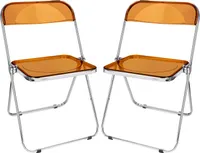 2er Set Klappstuhl Lounge-Sessel Besuchersstuhl Gelb