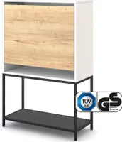 ASSMANN Sekretär Cubas Premium Weiß-Schwarz, 60x50cm,