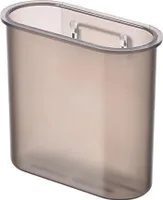 Wandmontierter Zahnbürsten- und Zahnpastahalter-Organizer, Schwarz