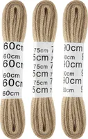 Šnúrky do topánok Standard "3 páry" - béžové 60cm/75cm/90cm - ploché
