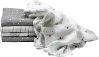Clevere Kids baby-collection Mulltücher 5er Pack Fuchs - Motiv: Fuchs Stars & Stripes V0
