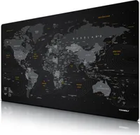 Titanwolf Gaming Mauspad, XXXL 1500 x 800 x 3 mm Schreibtischunterlage Extralarge / Waschbar, Weltkarte