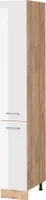 Vicco Apothekerschrank R-Line, 30 cm, Weiß Hochglanz/Goldkraft Eiche