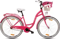 Goetze Style 28 Zoll Damen Citybike, 1-Gang Rücktrittbremse, Tiefeinstieg, Komfortfahrrad mit Korb
