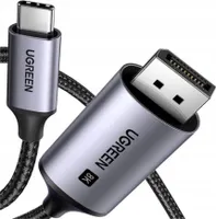 Ugreen Kabel mit Usb-C und Displayport 8K Steckern 2M Grau